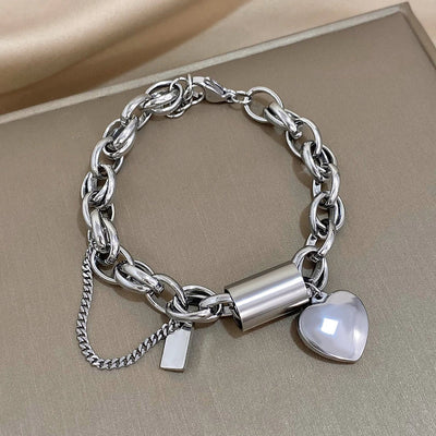 Ruby's Gold Heartened Bracelet