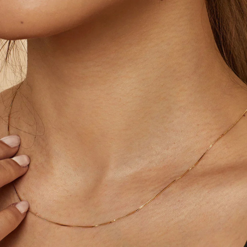 Ruby's Gold Bodega Box Necklace